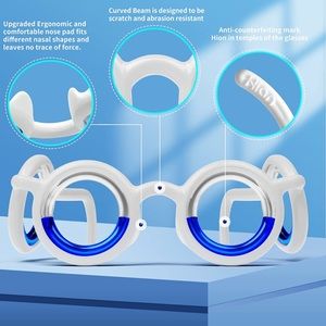 Motion sickness glasses